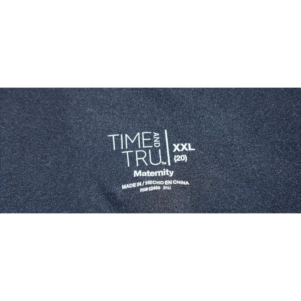 Time And Tru Womens Maternity Light Wash Jeans XXL - Picture 2 of 2